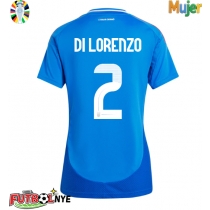 Camiseta Italia Giovanni Di Lorenzo #2 Primera Equipación para mujer Eurocopa 2024 manga corta